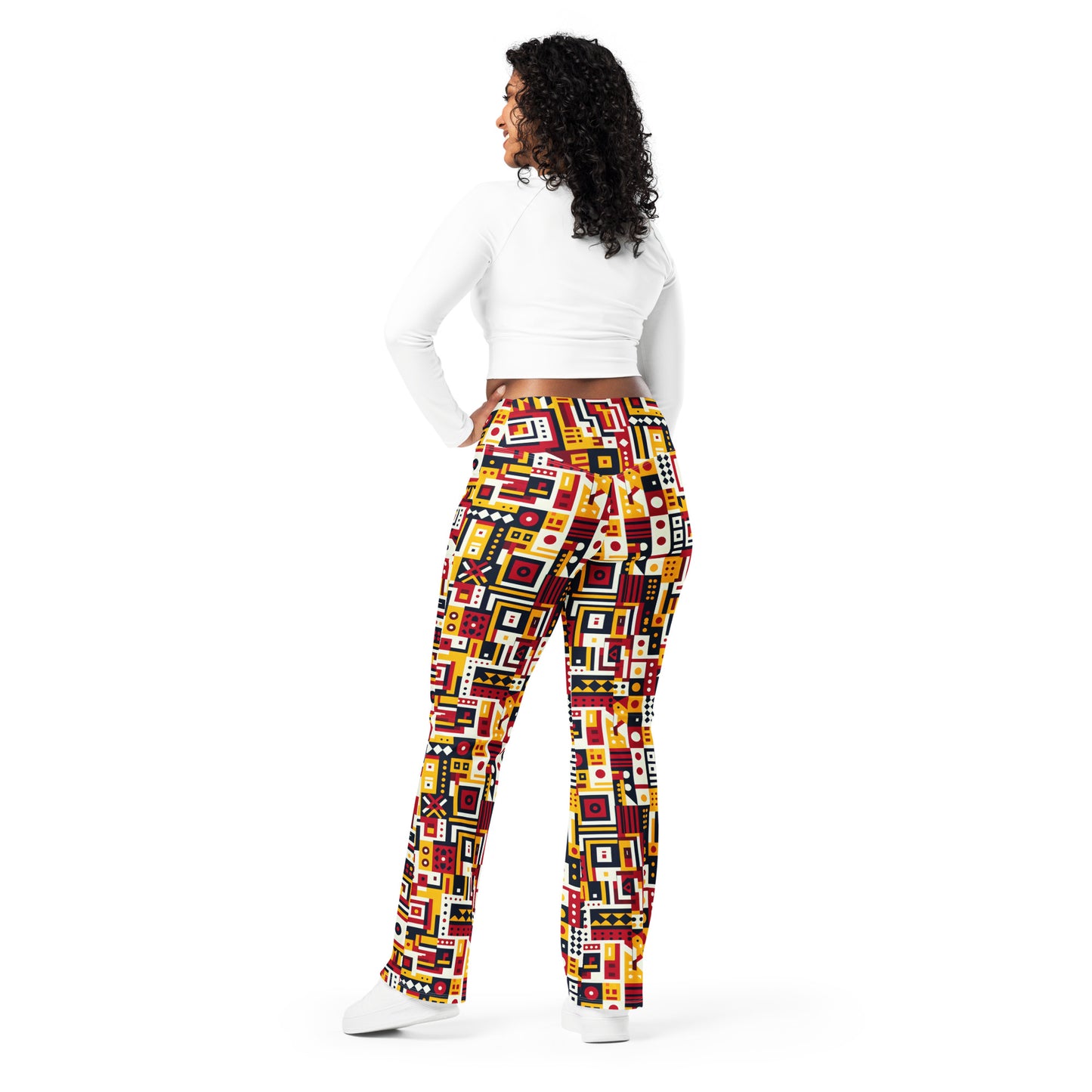 Abstract Boxes Flare leggings