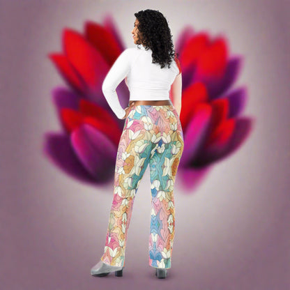 Tulips Flare leggings