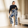 Cobalt Blue Floral Flare leggings