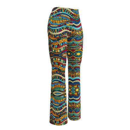 Ethnic Print Flare leggings