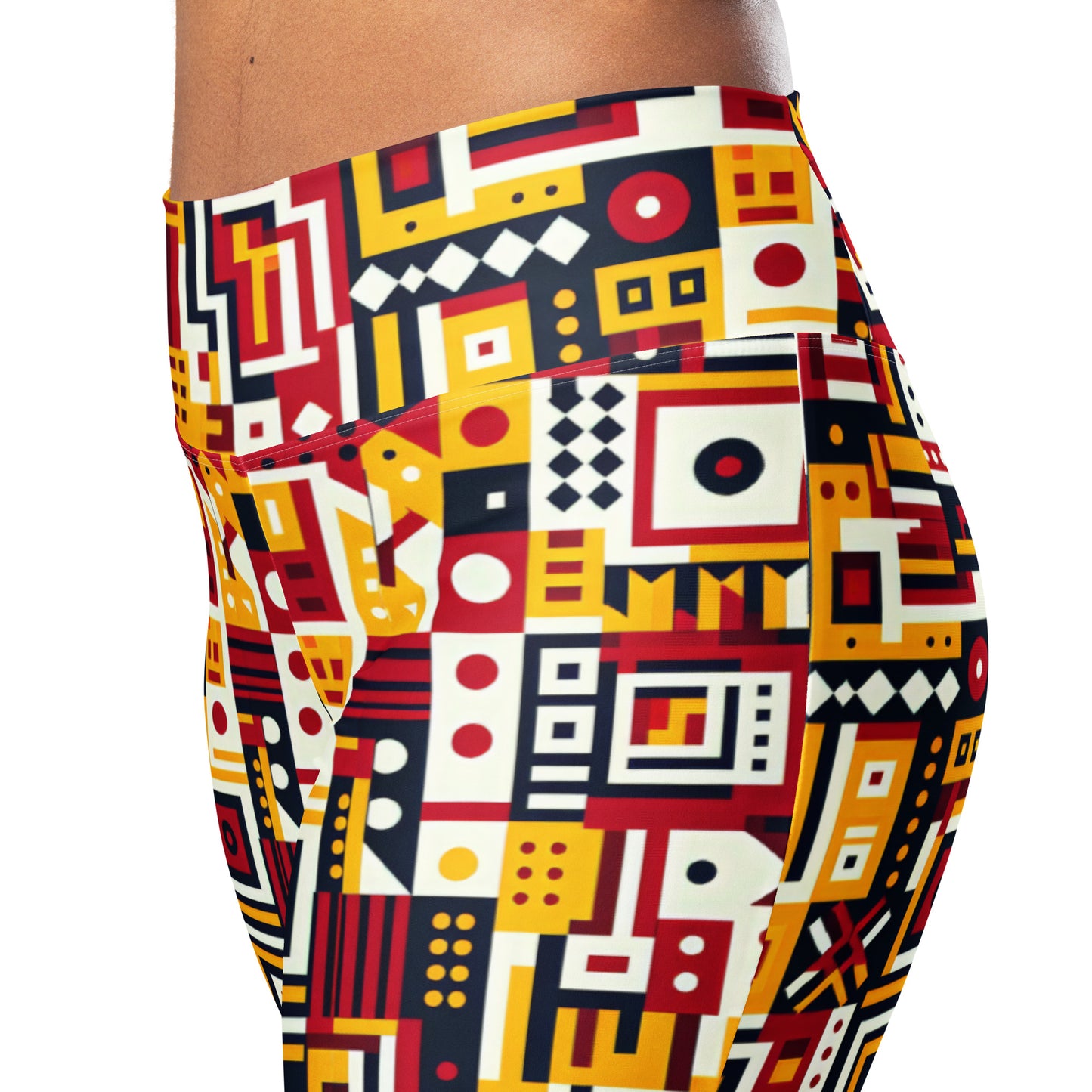 Abstract Boxes Flare leggings