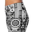 Black and White Tribal Flare leggings