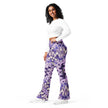 Lavender Wave Flare leggings