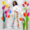 Tulips Flare leggings