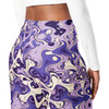 Lavender Wave Flare leggings