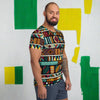 Multicolor Ethnic Print Men's Athletic T-shirt