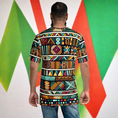 Multicolor Ethnic Print Men's t-shirt