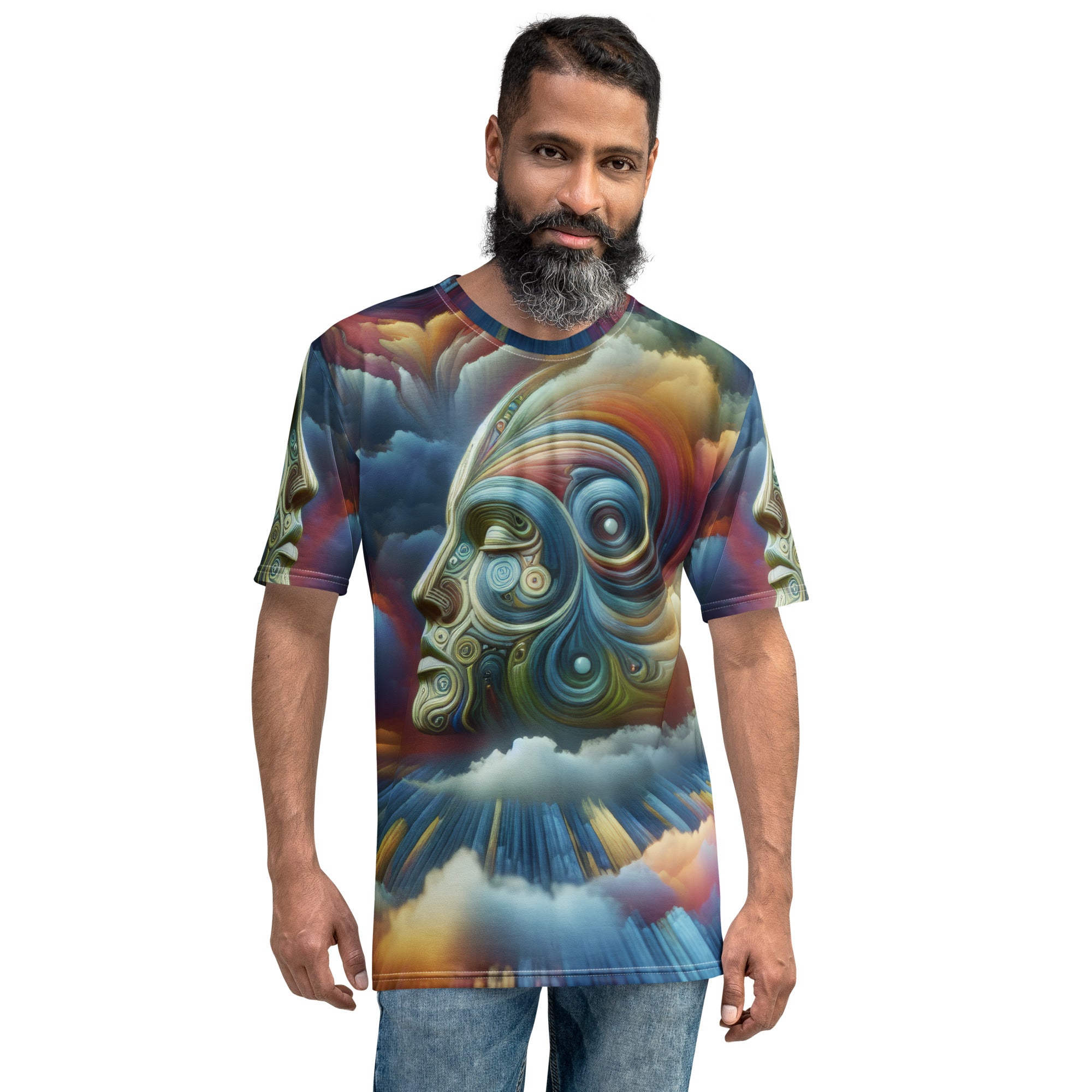 Abstract Face in the sky Men's t-shirt