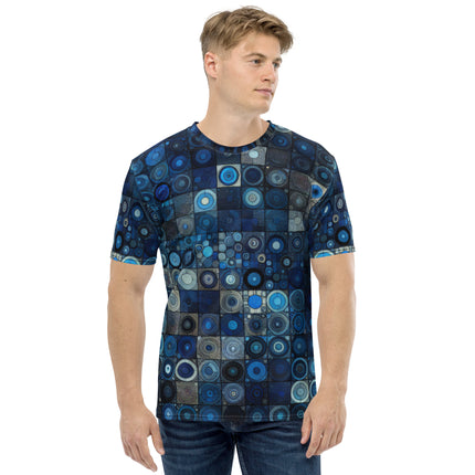 Blue Abstract Squares Men's t-shirt