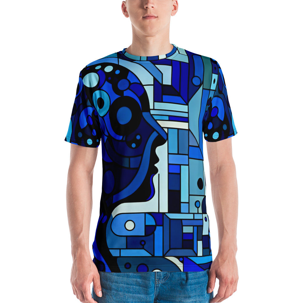 Blue Abstract Man Men's t-shirt