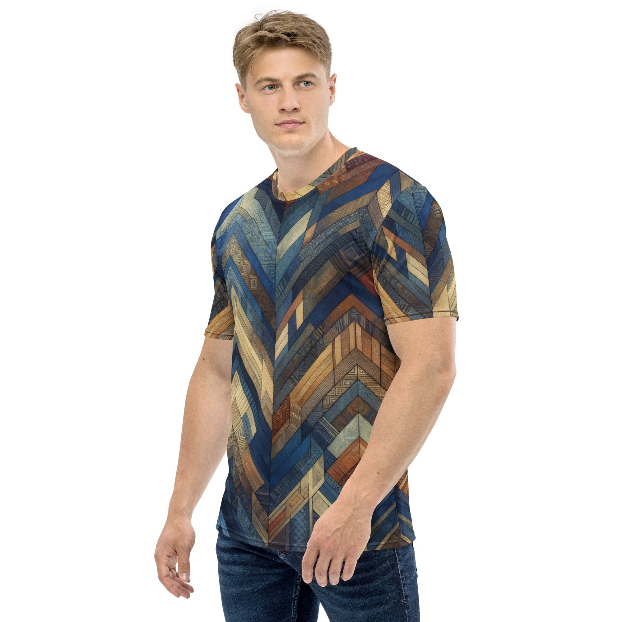 Multicolor Chevron Men's t-shirt