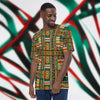 Green and Yellow Ethnic Print Men's t-shirt