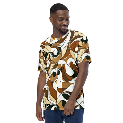 Brown Abstract Men's t-shirt