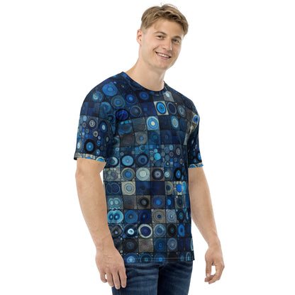 Blue Abstract Squares Men's t-shirt