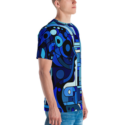 Blue Abstract Man Men's t-shirt