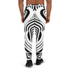 Black and White Wave Men's Joggers