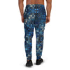 Blue Abstract Squares Men's Joggers