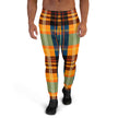 Orange Plaid Men's Joggers