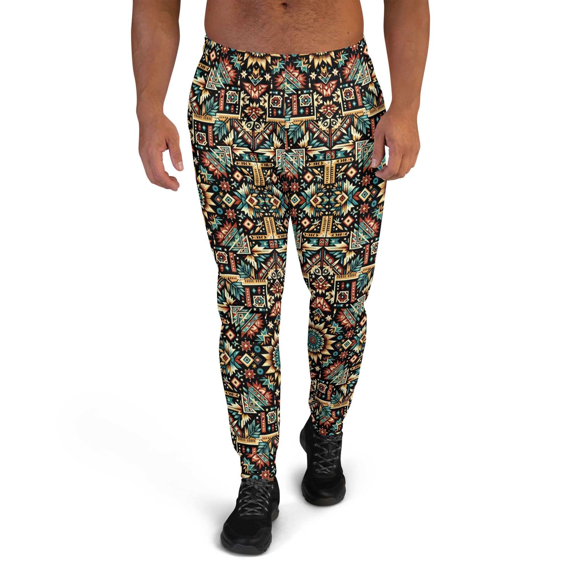 Multi Color Print Men's Joggers