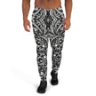 Black and White Abstract Men's Joggers