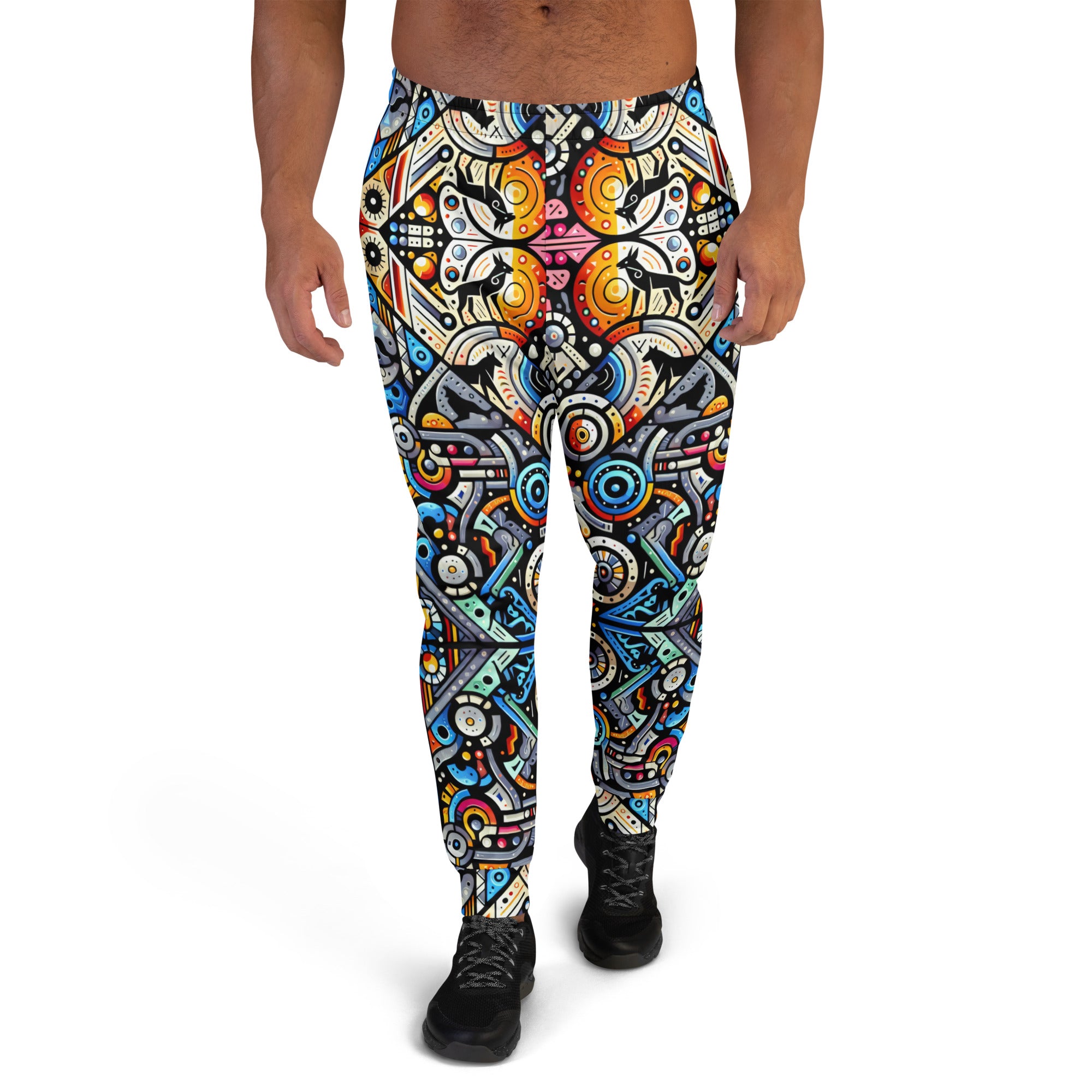 Abstract Animals Men's Joggers