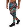 Blue Abstract Print Men's Joggers