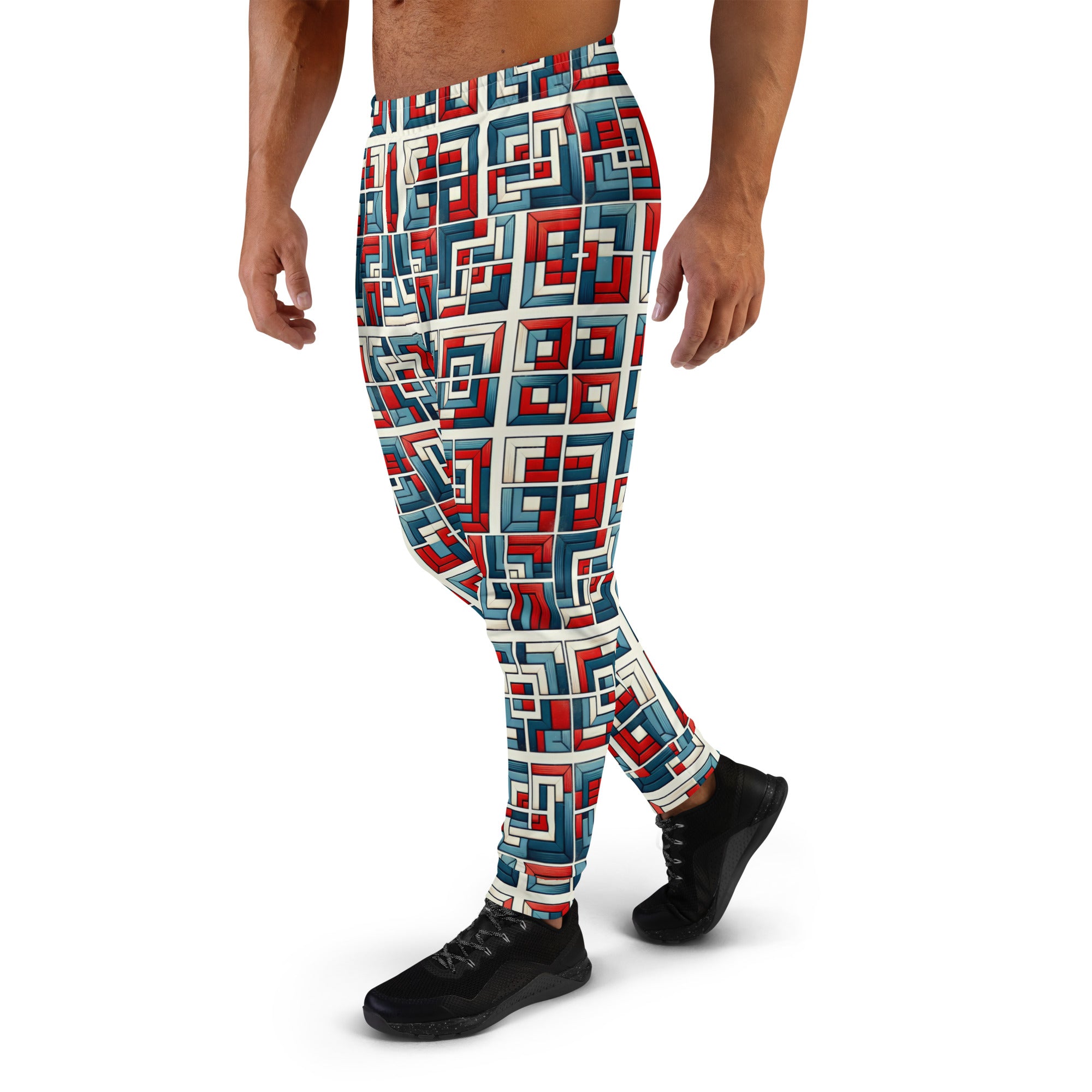 Red and Blue Men's Joggers