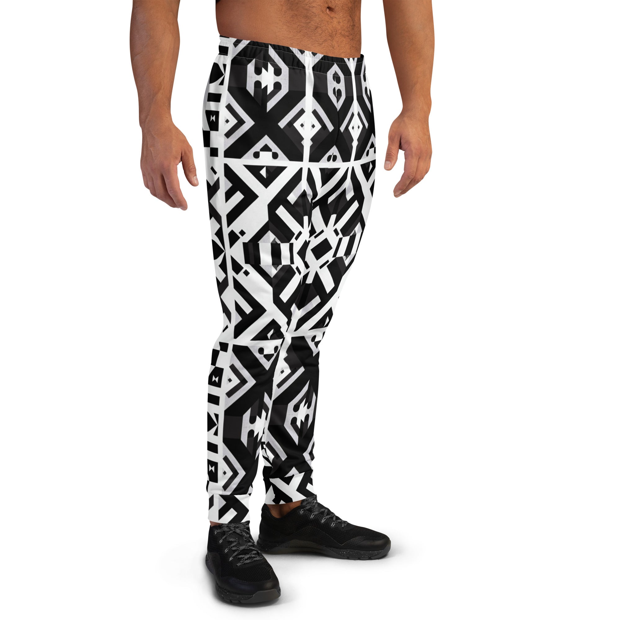 Black and White Zings Men's Joggers