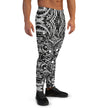 Black and White Abstract Men's Joggers