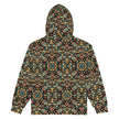 Multi Color Print Unisex zip hoodie