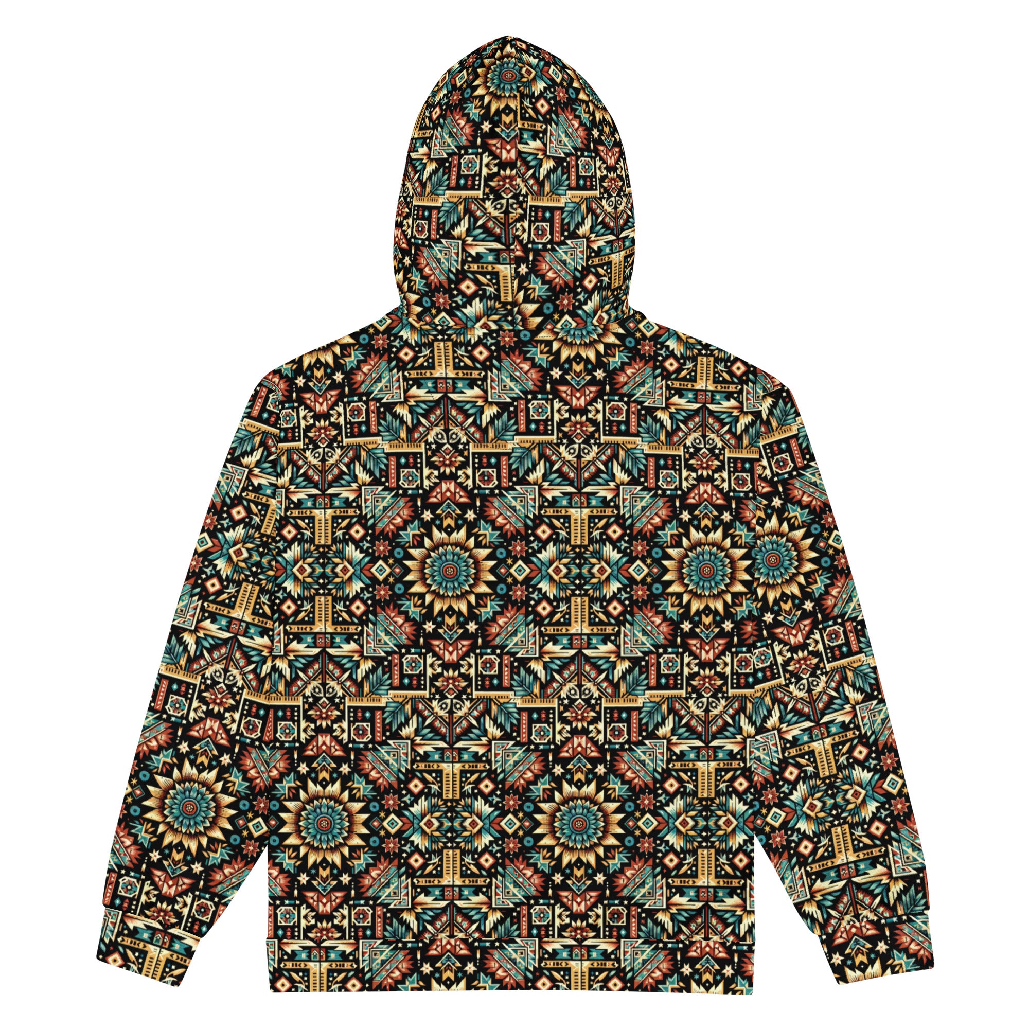 Multi Color Print Unisex zip hoodie