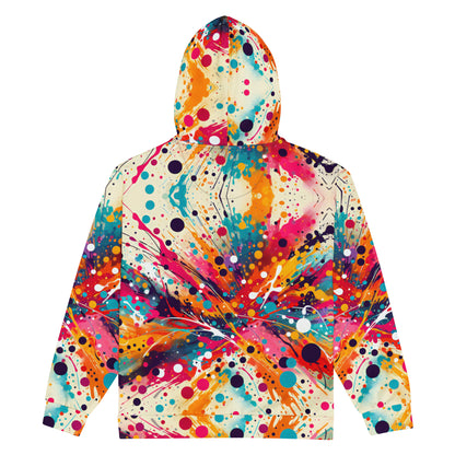 Paint Splatter Unisex zip hoodie