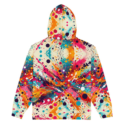 Paint Splatter Unisex zip hoodie