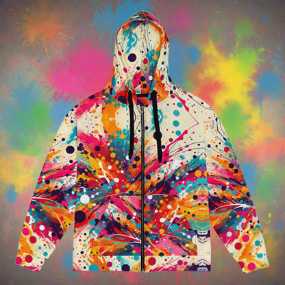 Paint Splatter Unisex zip hoodie