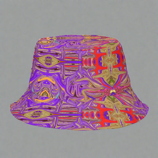 Purple Warp Reversible bucket hat