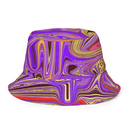 Purple Warp Reversible bucket hat