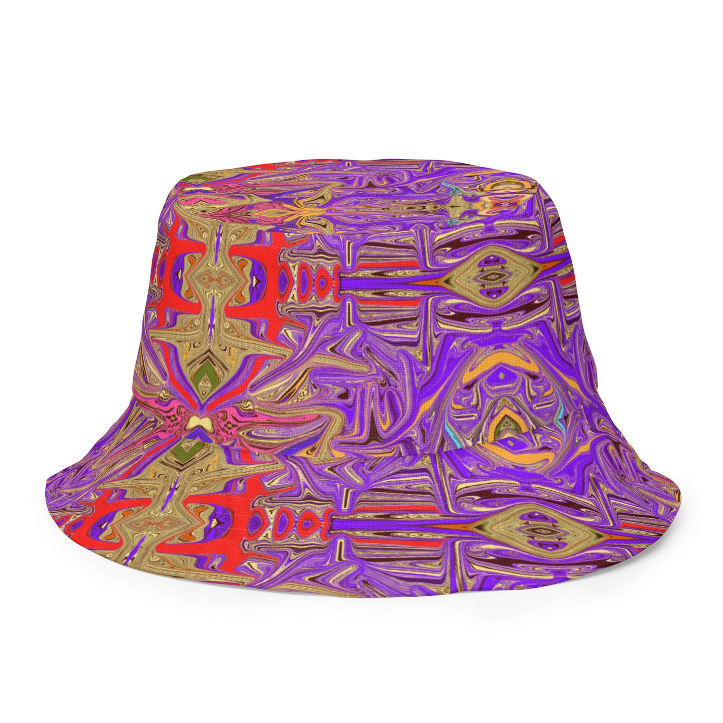 Purple Warp Reversible bucket hat