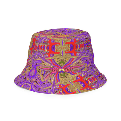 Purple Warp Reversible bucket hat