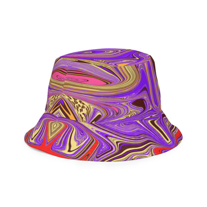 Purple Warp Reversible bucket hat