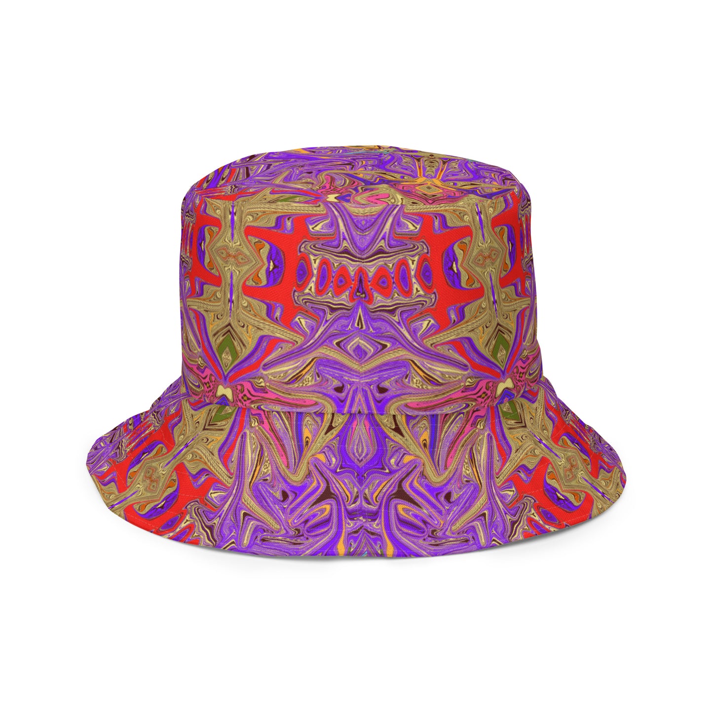 Purple Warp Reversible bucket hat