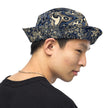 Abstract Wave Reversible bucket hat