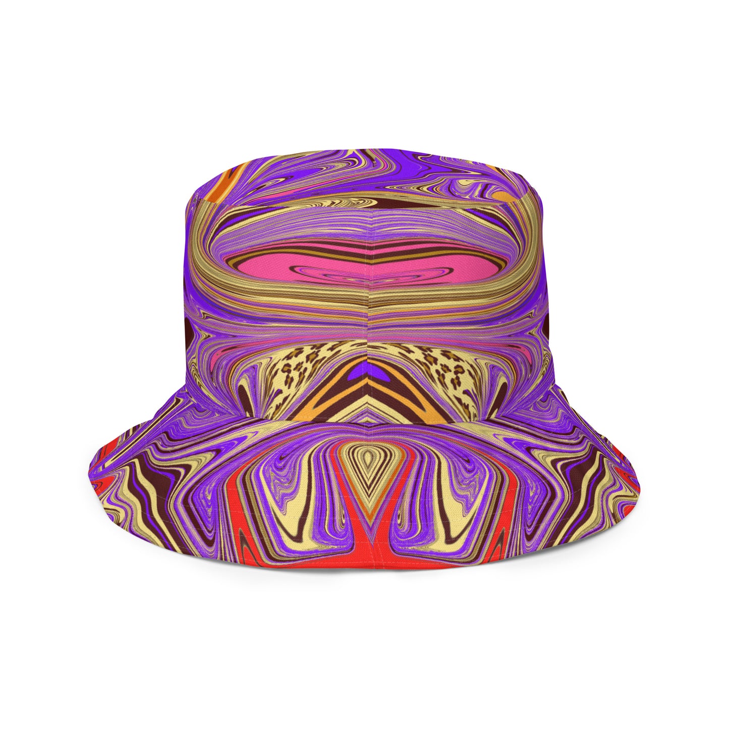 Purple Warp Reversible bucket hat