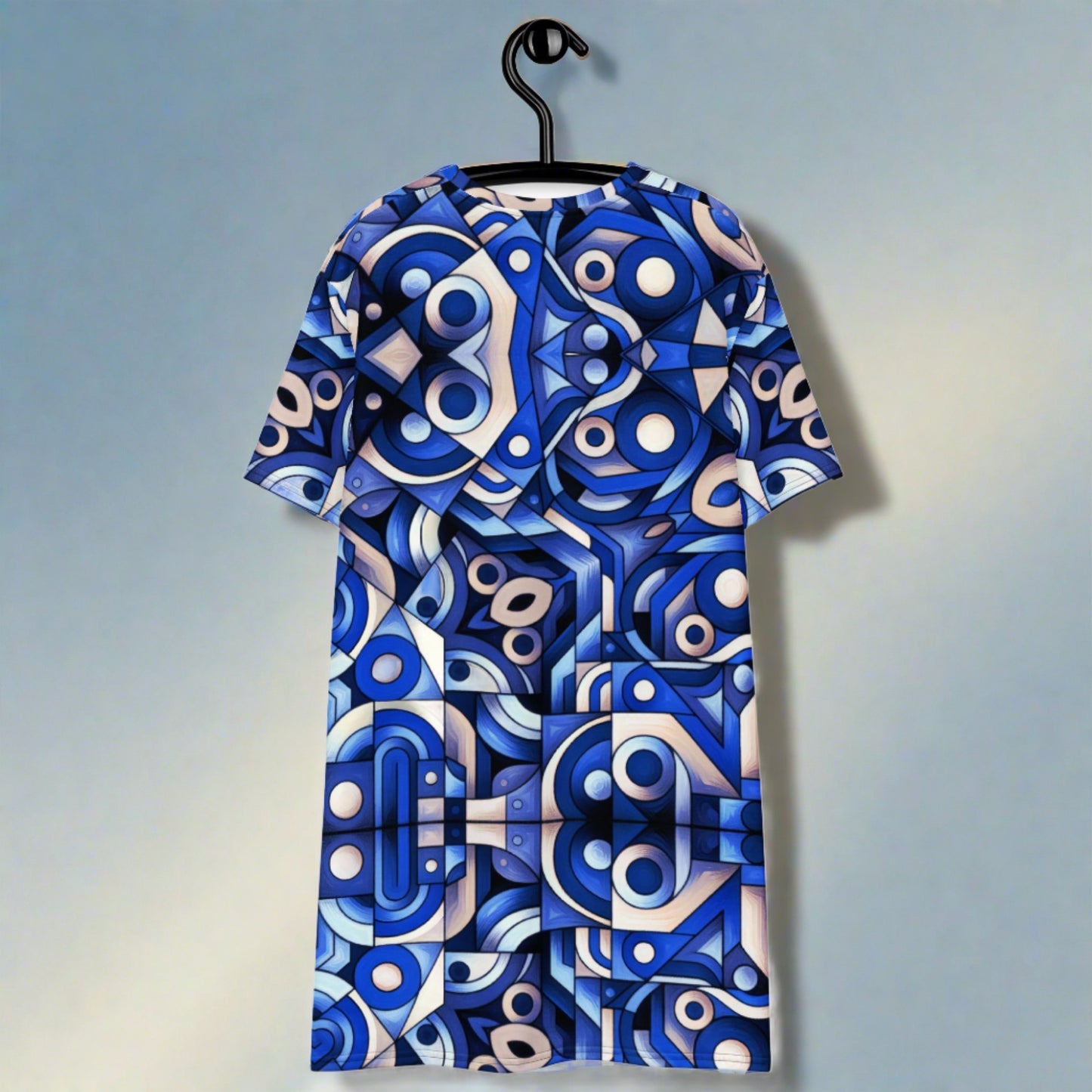 Blue Reflection Abstract T-shirt dress