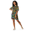 Ethnic Print T-shirt dress