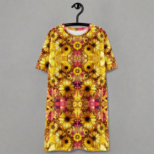 Flowers T-shirt dress