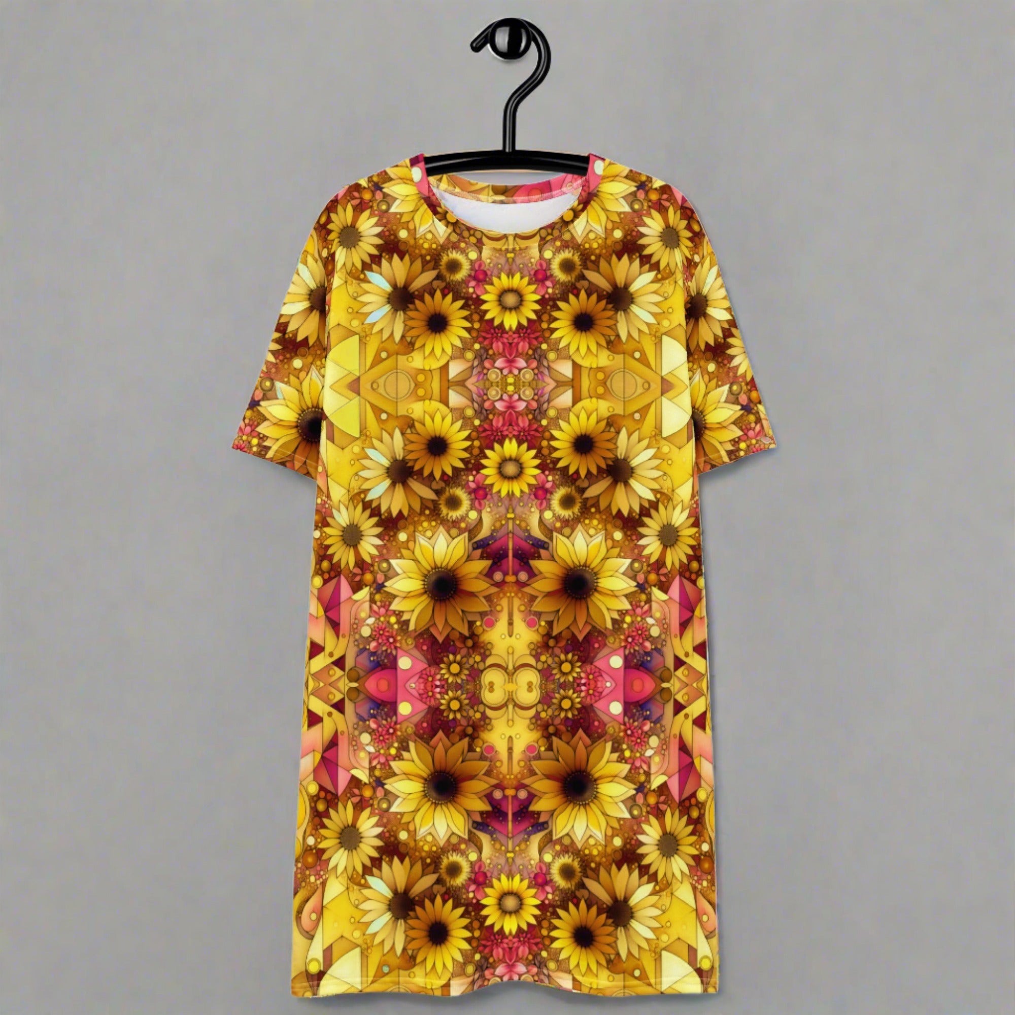 Flowers T-shirt dress