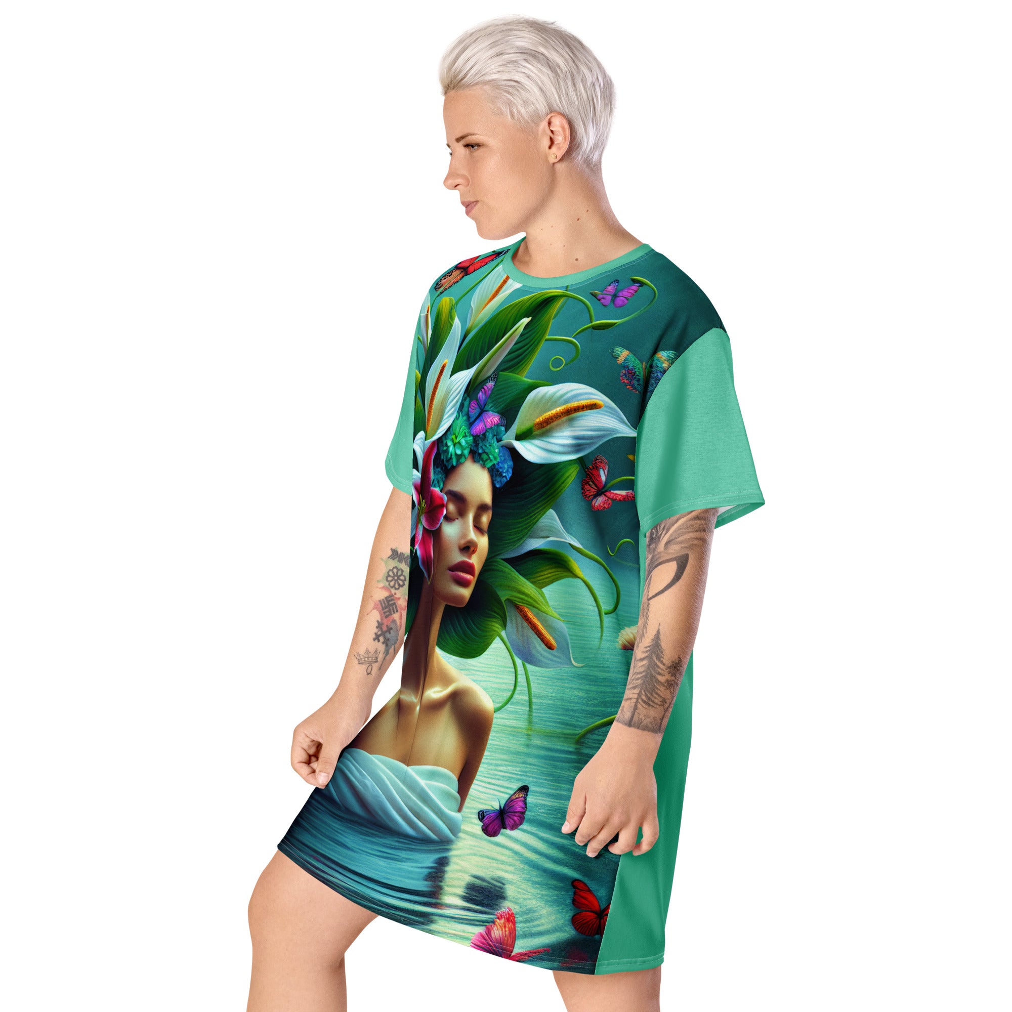 Peace Lilly T-shirt dress