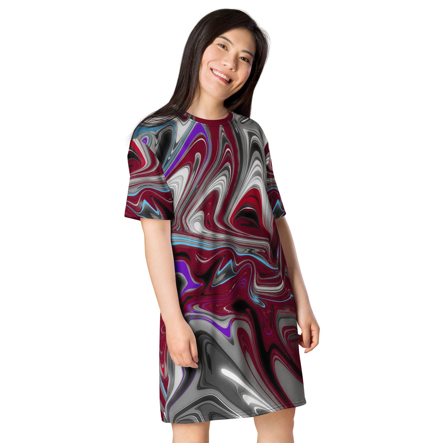 Vivid Infrared T-shirt dress