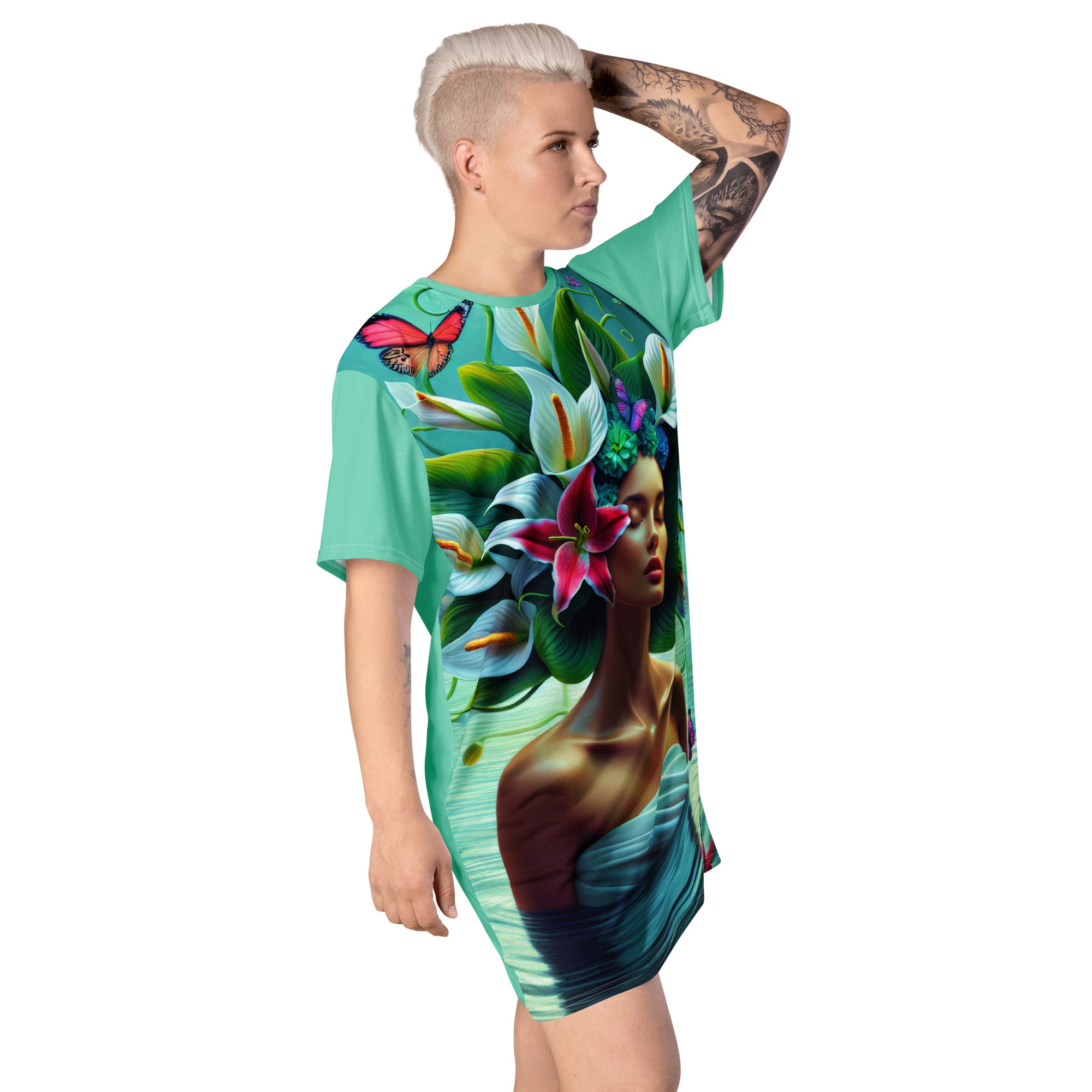 Peace Lilly T-shirt dress