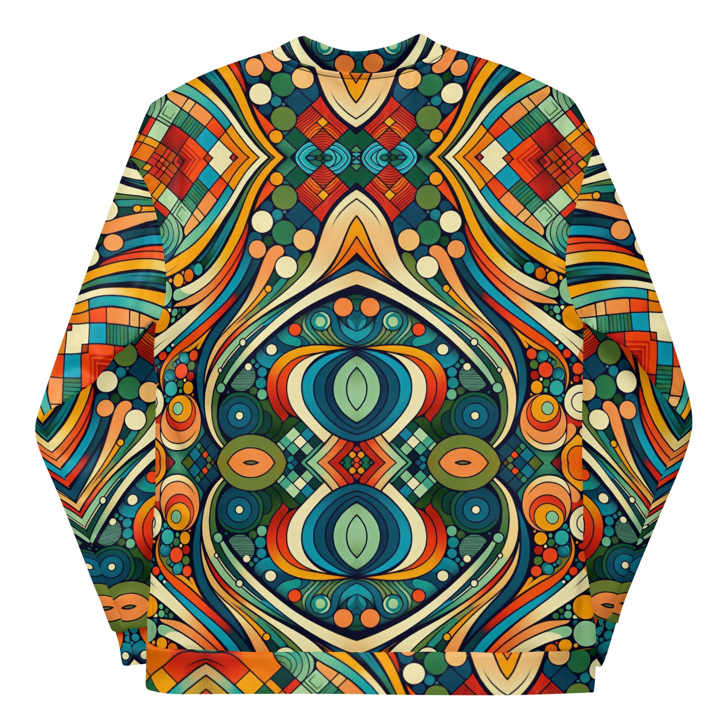 Vivid Print Unisex Bomber Jacket